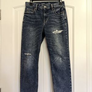 Old Navy Petite Mid-rise Boyfriend Jeans 0